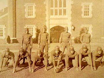 Unidentified 1920 Team in front of University 11" x 14" Framed Photograph from Past Time Sports