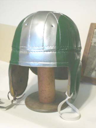 1940 Old Philadelphia Eagles Green and Silver Leather Football Helmet