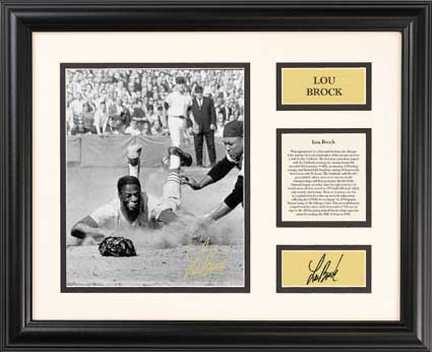Lou Brock "Century Series" 16" x 13" Framed Photograph (14KA-D9Q)