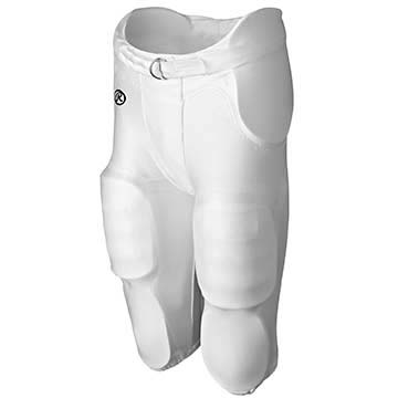 Youth Football Integrated Pant with Built-in Pads from Rawlings (White)