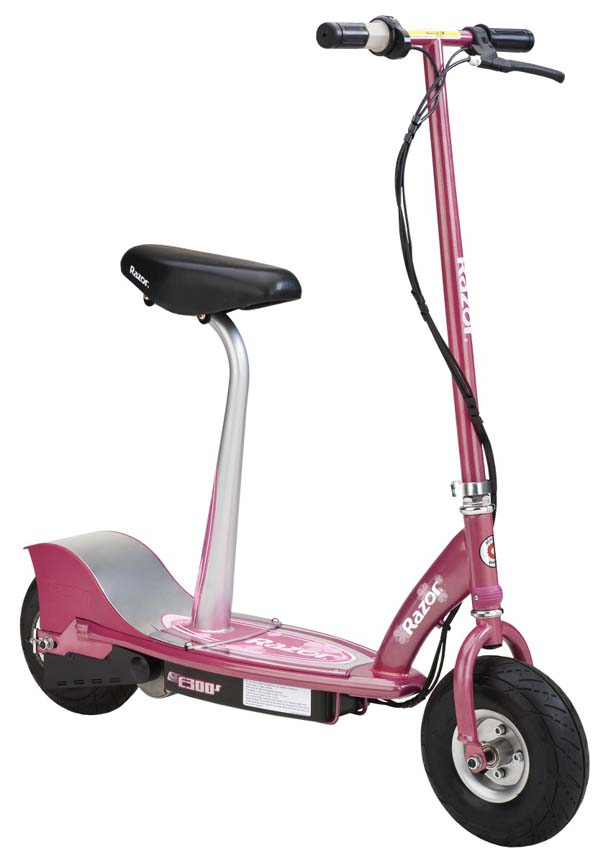 pink electric scooter 6v