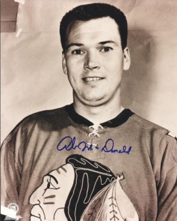 Ab McDonald Autographed Chicago Blackhawks 8" x 10" Photograph (Unframed)