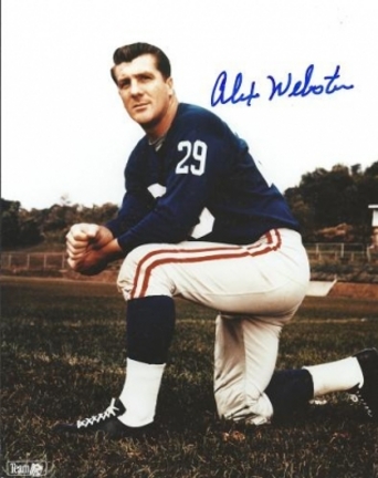 Alex Webster Autographed New York Giants 8" x 10" Photograph (Unframed)