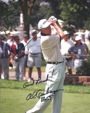 Al Geiberger Autographed Golf 8" x 10" Photograph with "MR 59" Inscription (Unframed)