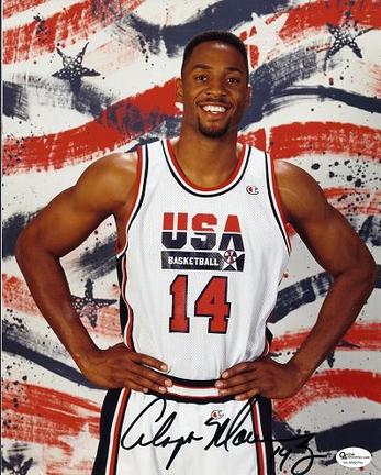 Alonzo Mourning Autographed Dream Team USA 8" x 10" Olympic Photograph (Unframed)