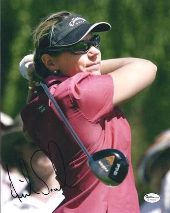 Annika Sorenstam "Swinging" Autographed 8" x 10" Photograph (Unframed)