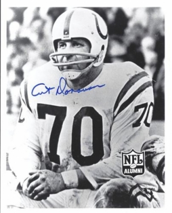 Art Donovan Autographed Baltimore Colts 8" x 10" Photograph Hall of Famer (Unframed)