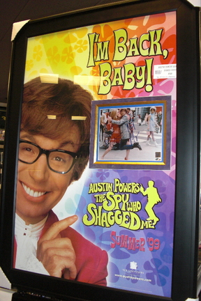 Mike Myers and Heather Graham "Austin Powers" Autographed 8" x 10" Custom Framed Photograph into the