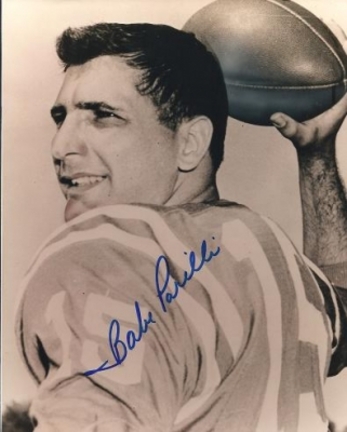 Babe Parilli Autographed Boston Patriots, New York Jets 8" x 10" Photograph Super Bowl 3 Champion (Unframed)