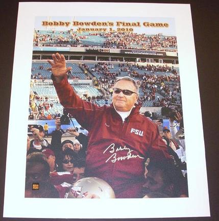 Bobby Bowden Autographed FSU Seminoles 16" x 20" "Last Game" Canvas (Unframed)