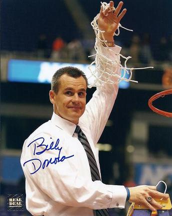 Billy Donovan Autographed Florida Gators 8" x 10" National Championship "Net" Photograph (Unframed)