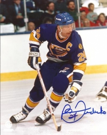 Bernie Federko Autographed St. Louis Blues 8" x 10" Photograph (Unframed)