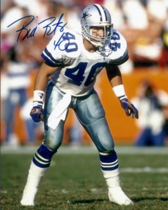 Bill Bates Autographed Dallas Cowboys 8" x 10" Photograph (Unframed)