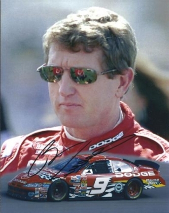 Bill Elliott Autographed Racing 8" x 10" Photograph (Unframed)