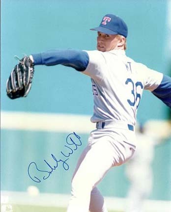 Bobby Witt Autographed Texas Rangers 8" x 10" Photograph (Unframed)