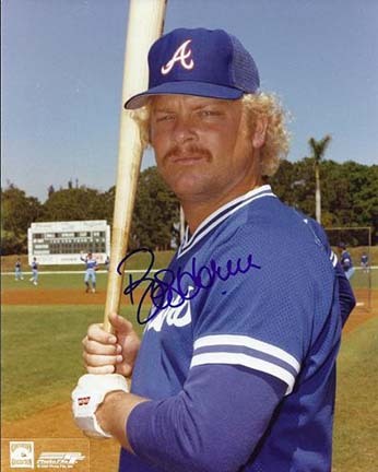 Bob Horner Autographed Atlanta Braves 8" x 10" Photograph (Unframed)