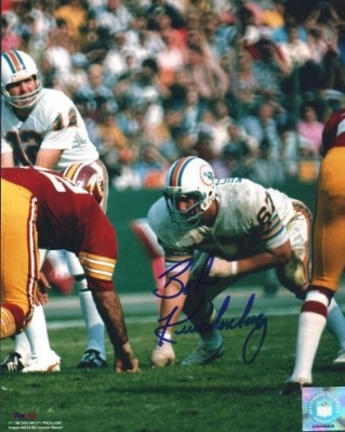 Bob Kuechenberg Autographed Miami Dolphins 8" x 10" Photograph (Unframed)