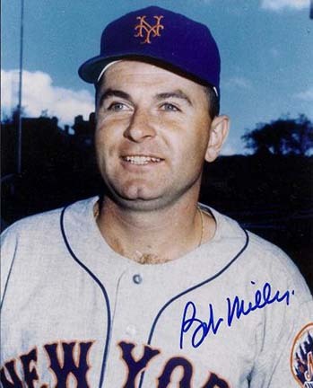 Bob Miller Autographed New York Mets 8" x 10" Photograph (Unframed)
