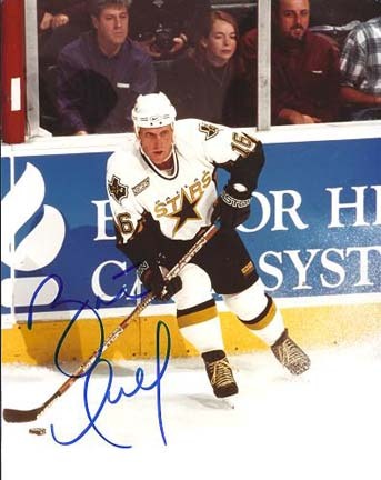 Brett Hull Autographed Dallas Stars 8" x 10" Photograph Future Hall of Famer (Unframed)