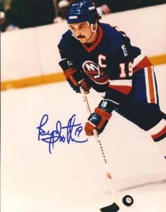 Bryan Trottier Autographed New York Islanders 8" x 10" Photograph Hall of Famer (Unframed)