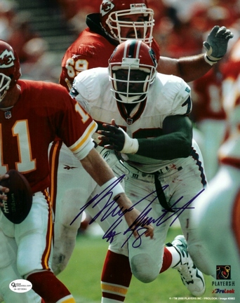 Bruce Smith Autographed Buffalo Bills 8" x 10" Photograph Hall of Famer (Unframed)