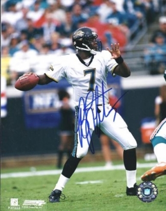 Byron Leftwich Autographed Jacksonville Jaguars 8" x 10" Photograph (Unframed)