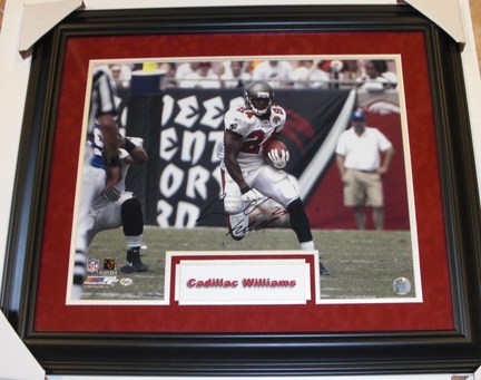 Cadillac Williams Autographed Tampa Bay Buccaneers 16" x 20" Custom Framed Photograph 