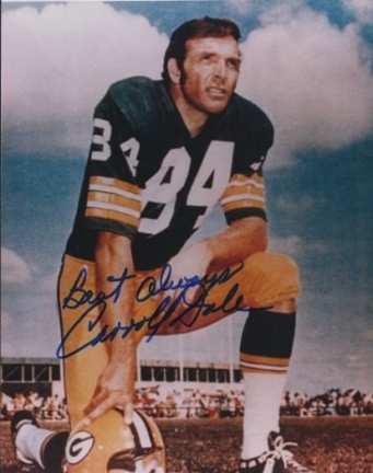 Carroll Dale Autographed Green Bay Packers 8" x 10" Photograph (Unframed)