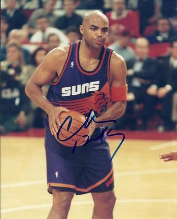 Charles Barkley Autographed Phoenix Suns 8" x 10" Photograph (Unframed)