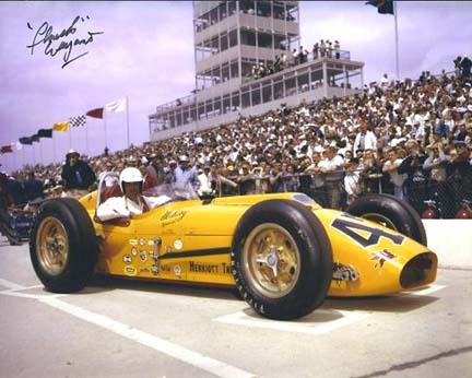 Chuck Weyant Autographed Racing 8" x 10" Photograph (Unframed)