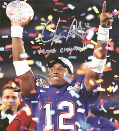 Chris Leak Autographed "National Championship Trophy" 16" x 20" Photograph with "2006 CHAMPS&qu