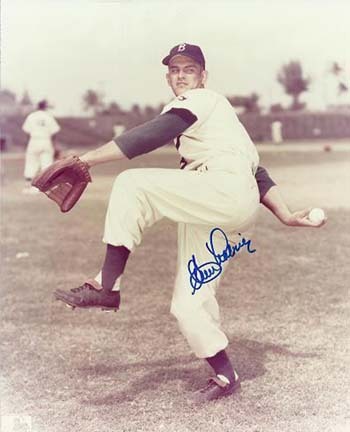 Clem Labine Autographed Brooklyn Dodgers 8" x 10" Photograph (Deceased) (Unframed)