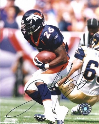 Clinton Portis Autographed Denver Broncos 8" x 10" Photograph (Unframed)