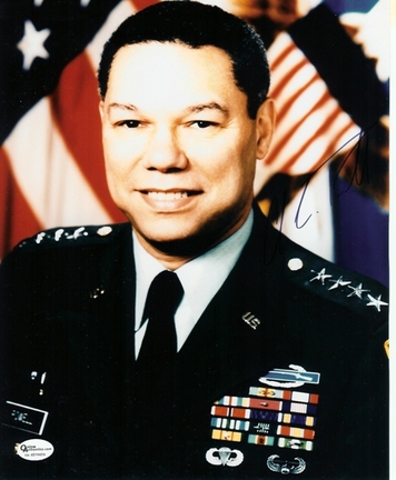 Colin Powell Autographed Military 8" x 10" Photograph (Unframed)