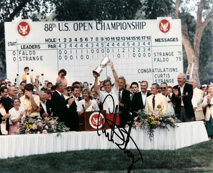 Curtis Strange Autographed Golf 8" x 10" Photograph (Unframed)