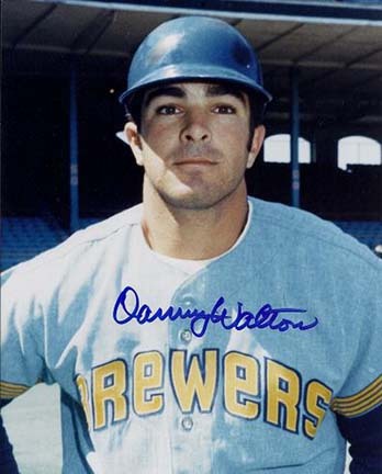Danny Walton Autographed Milwaukee Brewers 8" x 10" Photograph (Unframed)