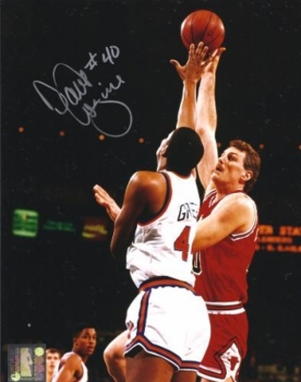Dave Corzine Autographed Chicago Bulls 8" x 10" Photograph (Unframed)