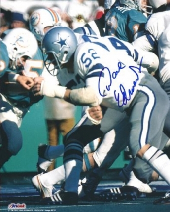 Dave Edwards Autographed Dallas Cowboys 8" x 10" Photograph (Unframed)