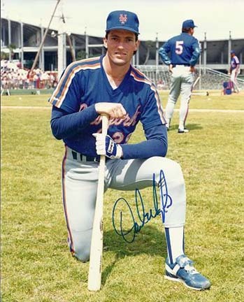 Dave Magadan Autographed New York Mets 8" x 10" Photograph (Unframed)