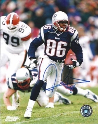 David Patten Autographed New England Patriots 8" x 10" Photograph 3x Super Bowl Champion (Unframed)