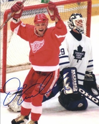 Dino Ciccarelli Autographed Detroit Red Wings 8" x 10" Photograph (Unframed)