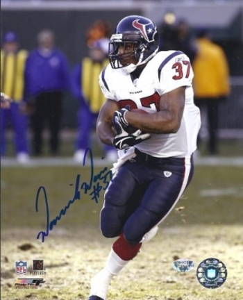 Dominick Davis Autographed Houston Texans 8" x 10" Photograph (Unframed)