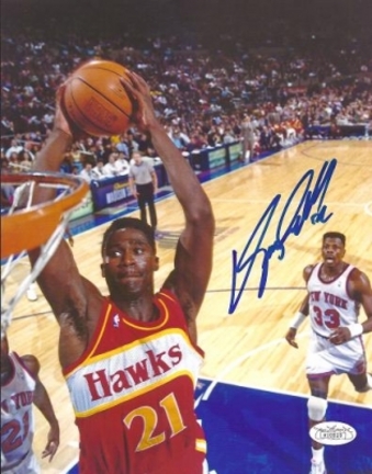 Dominique Wilkins Autographed Atlanta Hawks 8" x 10" Photograph (Unframed)
