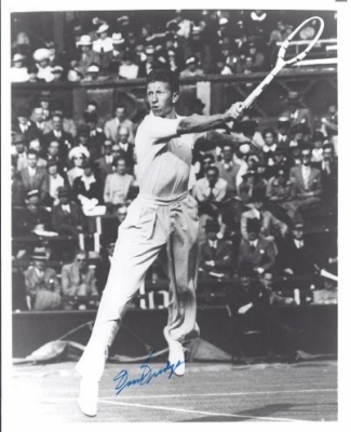 Don Budge Autographed Tennis 8" x 10" Photograph (Unframed)