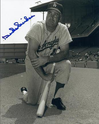 Duke Snider "Posing" Autographed Brooklyn Dodgers 8" x 10" Photograph 2x World Series Champion (Unfr