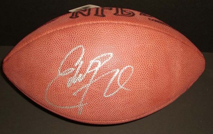 Eddie George Autographed NFL Game Model Football Titans/ Oilers
