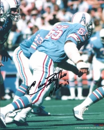 Elvin Bethea Autographed Houston Oilers 8" x 10" Photograph Hall of Famer (Unframed)