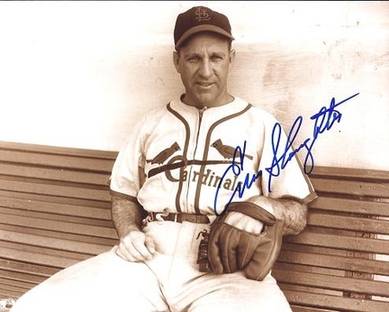 Enos Slaughter Autographed St. Louis Cardinals 8" x 10" Photograph (Deceased Hall of Famer) (Unframed)