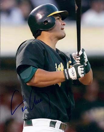 Eric Chavez Autographed Oakland A's 8" x 10" Photograph (Unframed)