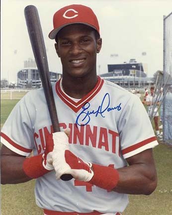 Eric Davis Autographed Cincinnati Reds 8" x 10" Photograph (Unframed)